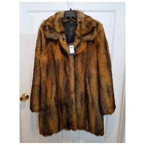 Guess Abigal Faux Fur Coat (NWT)